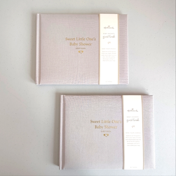 Hallmark Party Supplies Nwt Set Of 2 Hallmark Guest Books Sweet Little Ones Baby Shower